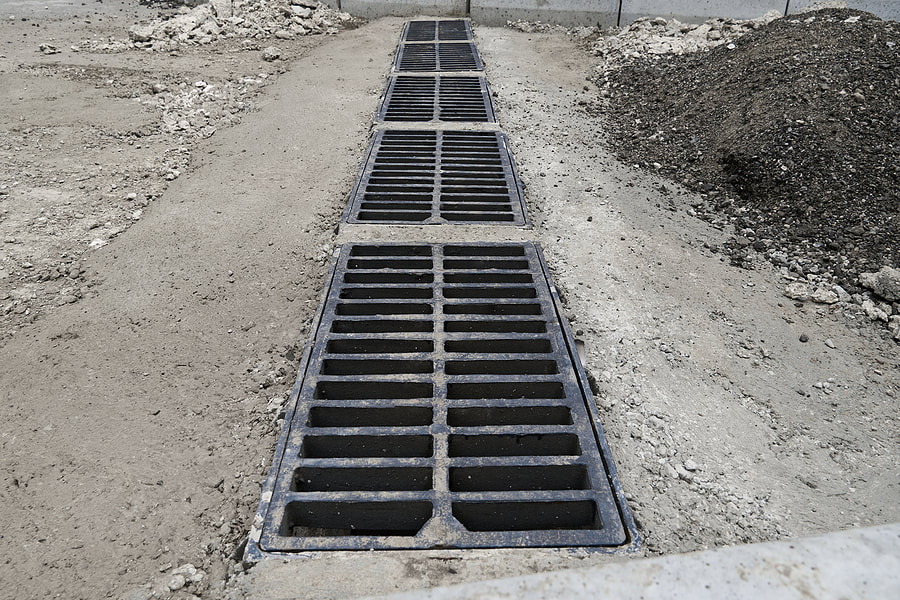 under construction of internal drain